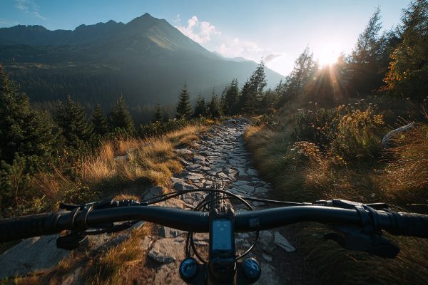 qwwrty5251_Electric_bike_on_a_mountain_trail_scenic_Polish_Ta_c6070674-19d2-4441-b804-d204cd786e1b_0
